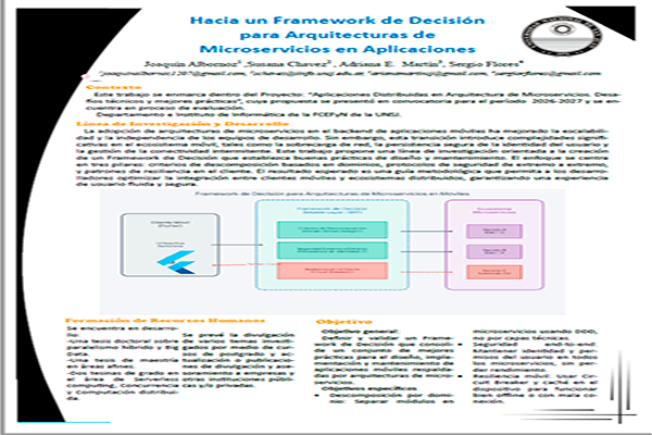 Hacia un Framework de Decisión para Arquitecturas de Microservicios en Aplicaciones